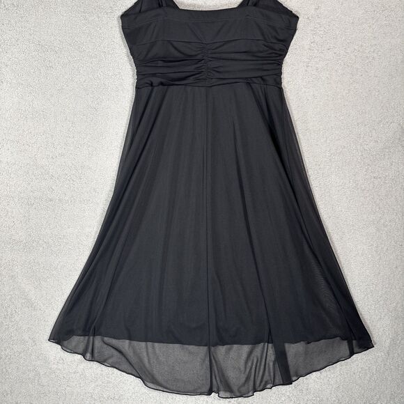 Vintage Speechless Mini Black Babydoll Dress Size M Whimsigoth Y2K Goth Vamp - Picture 14 of 16